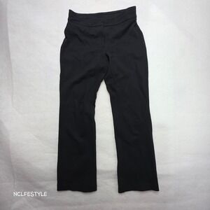 Chicos Black Straight Leg Dress Pants Women Size 00 Short Professional Trousers